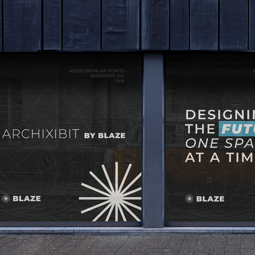 Business card design on a dark background
